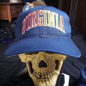 Vintage STARTER Arch Virginia Cavaliers Snap Hat Cap